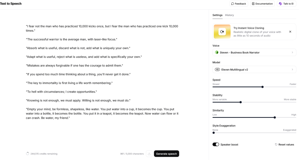 elevenlabs create voice